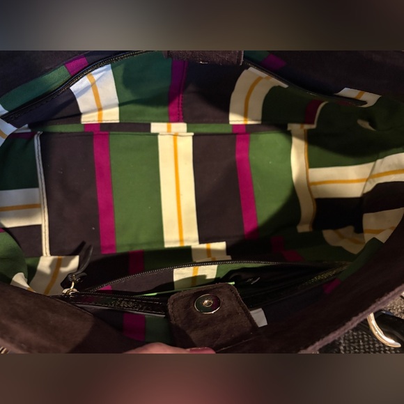 NWT Kate Spade Oak Park Small Rue Chocolate Suede Shoulder Bag - Picture 13 of 17